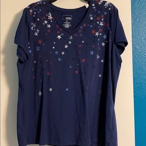 Sonoma USA Stars Short Sleeve Top
